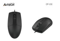A4 TECH OP-330 USB SİYAH V-TRACK 1200 DPI MOUSE - 1